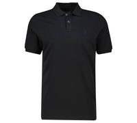 Marc O'Polo Poloshirt kurzarm mit Rippdetails Schwarz L