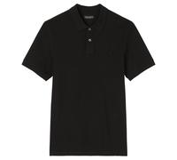 Marc O'Polo Herren Poloshirt, kurzarm - Small-Logo, Regular Fit, Piqué-Struktur M Schwarz