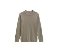 Strickpullover MARC O'POLO "aus reiner Bio-Baumwolle", Herren, Gr. S, beige (frozen taupe), Obermaterial: 100% Baumwolle, unifarben, Pullover Strickpullover (66894252-S) frozen taupe