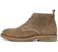 Marc OߴPolo Herren Schnürschuhe aus Veloursleder elegant, Schwarz (Dark Taupe), 41