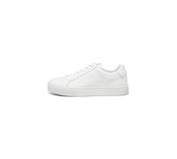 Marc OߴPolo Herren Sneaker flach aus Leder mit Wechselfußbett, Weiß (White), 42