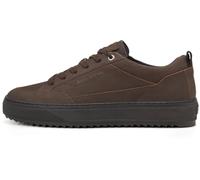 Sneaker MARC O'POLO "aus edlem Rindleder", Damen, Gr. 43, schwarz earth, Obermaterial: 100% Leder (Rind), unifarben, Schuhe (38922746-43) schwarz earth