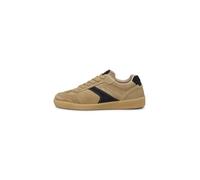 Marc OߴPolo Herren Sneaker flach aus Veloursleder mit Gummilaufsohle, Beige (Dark Cashmere/Navy), 44