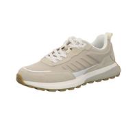 Sneaker MARC O'POLO "aus Rindleder und recyceltem Polyester", Herren, Gr. 43, grau silk, Obermaterial: 80% Leder (Rind), 20% Polyester, unifarben, Schuhe Sneaker (55413716-43) grau silk