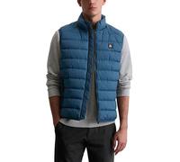 Steppweste MARC O'POLO "mit praktischer Packtasche", Herren, Gr. M, blau (blau daze), Obermaterial: 100% Polyester, unifarben, regular fit, Westen (62320152-M) blau daze