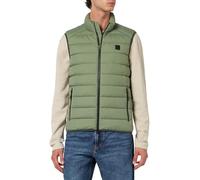 Marc O'Polo Herren Steppweste mit Stehkragen wasserabweisend, Grün (Victorian Mist), XL