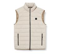 Marc O'Polo Herren Steppweste Übergangsjacke wasserabweisend, Grau (Dapple Gray), S