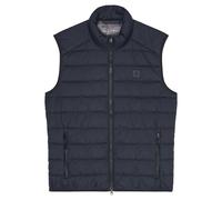 Marc O'Polo Herren Steppweste - Woven Outdoor Vest, Stehkragen, Zipper, uni Blau / XL XL Blau