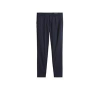 Marc O'Polo Herren Stoffhose mit Stretch-Anteil Tapered Fit, Blau (Dark Navy), W38/L30
