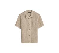 Cardigan MARC O'POLO "aus lockerem Bändchengarn", Damen, Gr. L, chalky sand, Obermaterial: 44% Baumwolle, 34% Leinen, 22% Polyamid, unifarben, regular fit, Rippbündchen, Strickjacken (52360606-L) chal