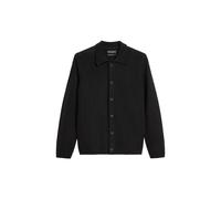 Marc O'Polo Herren Strickjacke aus weichem Schurwoll-Mix, schwarz, Gr. L