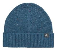 Marc O'Polo Herren Strickmütze aus Woll-Mix Beanie, Blau (Navy Gray), One Size