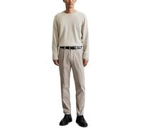 Rundhalspullover MARC O'POLO, Herren, Gr. XXL, grau (dapple gray), Strick, Obermaterial: 100% Baumwolle, casual, regular fit, Rundhals, Langarm Rollkante, Pullover, regular fit, mit feiner Piqué-Struk
