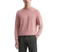 Rundhalspullover MARC O'POLO "aus softem Bio-Bauwolle-Schurwolle-Mix" Gr. M, rosa Herren Pullover (75206448-M) rosa
