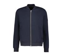 Sweatjacke MARC O'POLO "aus Scuba-Interlock", Damen, Gr. L, schwarz navy, Obermaterial: 75% Baumwolle, 20% Polyester, 5% Elasthan, unifarben, regular fit, Sweatjacken Sweatjacke (73889249-L) schwarz n