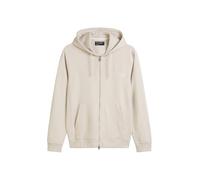 Marc O'Polo Herren Sweatjacke aus Bio-Baumwolle mit Kordeln, Beige (Gray Silk), XL