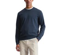 Marc O'Polo Herren Sweatshirt aus Bio-Baumwolle mit Rundhalsausschnitt, Blau (Dark Navy), S