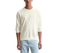 Marc OߴPolo Herren Sweatshirt aus Bio-Baumwolle mit Rundhalsausschnitt, Cremefarben (Silky White), L