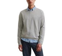 Marc O'Polo Herren Sweatshirt aus Bio-Baumwolle mit Rundhalsausschnitt, Grau (Grey Melange), XXL