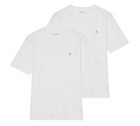 Marc O'Polo Herren T-Shirt, 2er Pack - Small-Logo, Regular Fit, Baumwolle, uni Weiß / 3XL XXXL Weiß