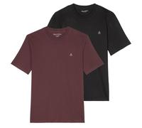 Marc O'Polo Herren T-Shirt, 2er Pack - Small-Logo, Regular Fit, Baumwolle, uni XL Mehrfarbig