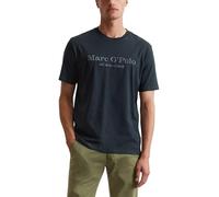 Marc OߴPolo Herren T-Shirt aus Bio-Baumwolle mit Rundhalsausschnitt, Blau (Dark Navy), XS