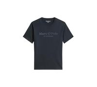 T-Shirt MARC O'POLO "aus Organic Cotton", Herren, Gr. S, blau (schwarz navy), Obermaterial: 100% Baumwolle, unifarben, Basic, Basic, Rundhals, Shirts T-Shirt (42954756-S) schwarz navy