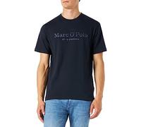 Marc OߴPolo Herren T-Shirt aus Bio-Baumwolle mit Rundhalsausschnitt, Blau (Dark Navy), XS