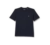 Marc O'Polo Herren T-Shirt aus Bio-Baumwolle, Rundhalsausschnitt – Dark Navy XS