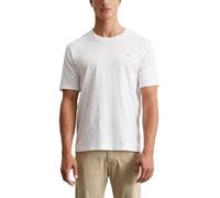 Marc OߴPolo Herren T-Shirt aus Bio-Baumwolle mit Rundhalsausschnitt, Weiß (White), L