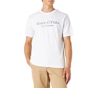 Marc OߴPolo Herren T-Shirt aus Bio-Baumwolle mit Rundhalsausschnitt, Weiß (White), XS