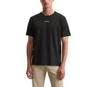 Marc O'Polo T-Shirt Herren Regular Fit Kurzarm Rundhals Baumwolle Schwarz, 3XL