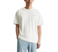 Marc O'Polo Herren T-Shirt aus Bio-Baumwolle Relaxed Fit, Cremefarben (Egg White), XL