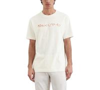 Marc O'Polo Herren T-Shirt aus Bio-Baumwolle Relaxed Fit, Cremefarben (Egg White), XL