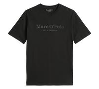 Marc O'Polo Herren T-Shirt - Big-Logo, Regular Fit, Baumwolle, Logoprint, uni Schwarz XL