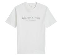 Marc O'Polo Herren T-Shirt - Big-Logo, Regular Fit, Baumwolle, Logoprint, uni Weiß S