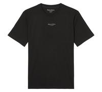T-Shirt MARC O'POLO "aus reiner Bio-Baumwolle", Jungen, Gr. XL, schwarz, Obermaterial: 100% Baumwolle, unifarben, regular fit, Rundhals, Umschlagbund, Shirts T-Shirt (83893666-XL) schwarz