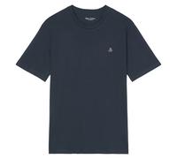 Marc O'Polo Herren T-Shirt - Small-Logo, Regular Fit, Baumwolle, Logoprint, uni Blau 3XL
