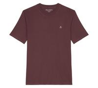 Marc O'Polo Herren T-Shirt - Small-Logo, Regular Fit, Baumwolle, Logoprint, uni Rot XL