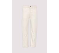 Regular-fit-Jeans MARC O'POLO "aus Bio-Baumwolle und Leinen", Herren, Gr. 32, Länge 32, weiß, Obermaterial: 67% Baumwolle, 33% Leinen, unifarben, regular fit normal, Jeans (30053043-32) weiß