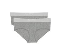Marc O´Polo Women's Iconic Rib 2-Pack Panty Hipster Panties, Grey, Extra Large