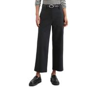 Marc O'Polo Damen Culottehose Wide Leg mit Stretch 63% Baumwolle Schwarz 44