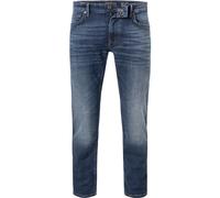 Shaped-Fit Jeans im Used-Look Modell 'SJÖBO' 33/36 men Dunkelblau