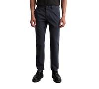 Chinohose MARC O'POLO "Stig shaped", Herren, Gr. 36, Länge 32, schwarz navy, Web, Obermaterial: 98% Baumwolle, 2% Elasthan, lang, Hosen Chinohose (27072359-36) schwarz navy