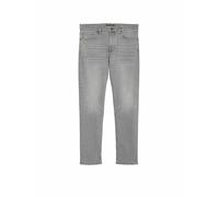5-Pocket-Jeans MARC O'POLO "aus Bio-Baumwoll-Mix", Herren, Gr. 28, Länge 32, grau (light grau wash), Obermaterial: 90% Baumwolle, 9% Polyester, 1% Elasthan, unifarben, figurbetont normal, Jeans 5-Pock
