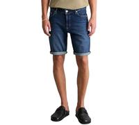 Shorts MARC O'POLO DENIM "aus Bio-Baumwoll-Mix", Herren, Gr. 29, Normalgrößen, dunkelblau, Obermaterial: 99% Baumwolle, 1% Elasthan, unifarben, normal, Hosen Shorts (43360601-29) dunkelblau