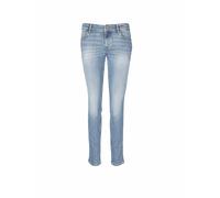 Slim-fit-Jeans MARC O'POLO "aus Organic Cotton Stretch", Damen, Gr. 26, Länge 34, blau (very light blau wash), Obermaterial: 98% Baumwolle, 2% Elasthan. Futter: 65% Polyester, 35% Baumwolle, unifarben