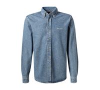 Marc O'Polo Jeanshemd Herren Regular Fit Langarm Baumwolle blau, L