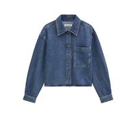 Langarmbluse MARC O'POLO "aus Lyocell-Organic-Cotton-Mix", Damen, Gr. L, blau (medium blau), Obermaterial: 80% Lyocell, 20% Baumwolle, unifarben, regular fit bauchfrei, Manschette, Blusen (27044325-L)