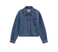 Langarmbluse MARC O'POLO "aus Lyocell-Organic-Cotton-Mix", Damen, Gr. S, blau (medium blau), Obermaterial: 80% Lyocell, 20% Baumwolle, unifarben, regular fit bauchfrei, Manschette, Blusen (27044325-S)